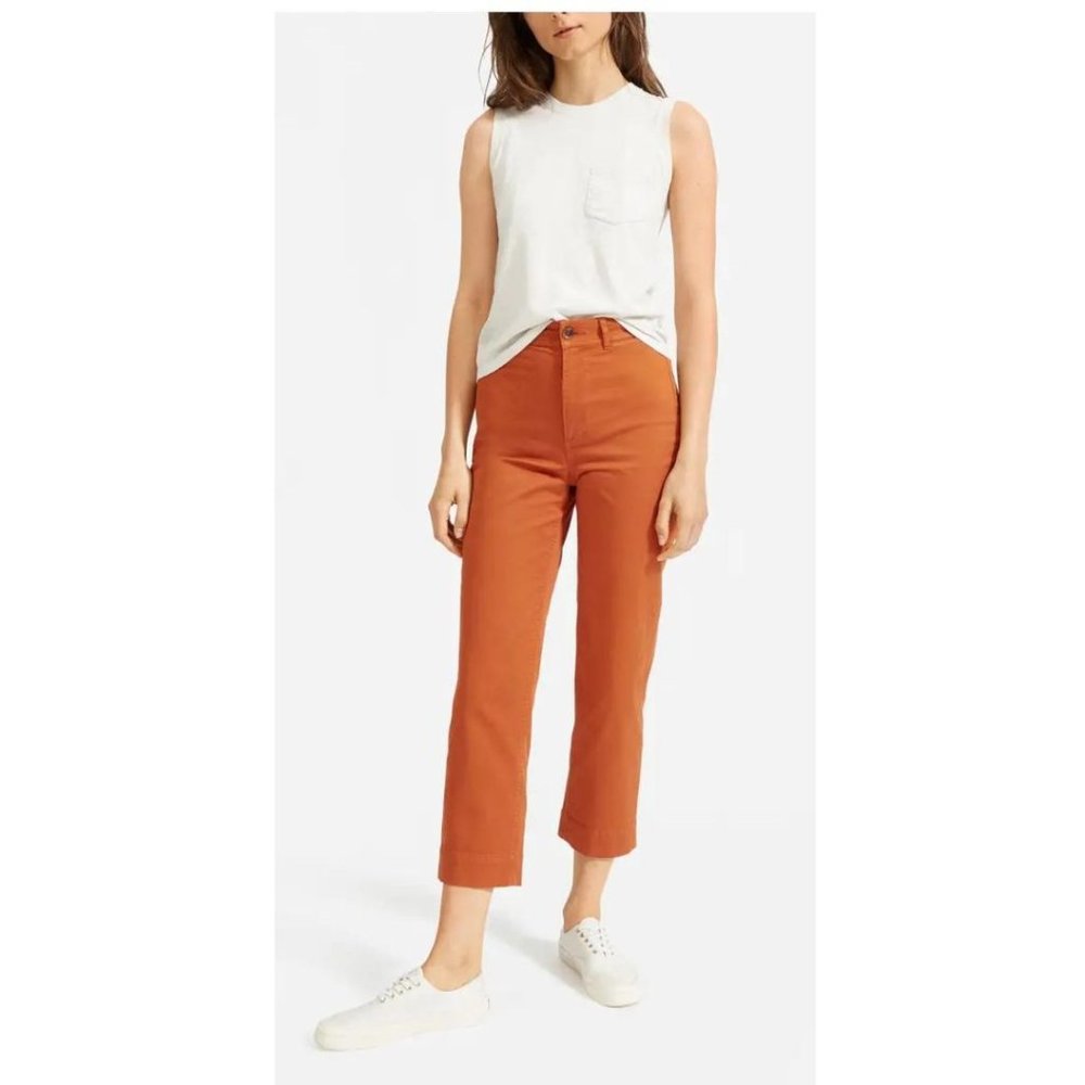 EVERLANE Light Weight Straight Leg Crop Pants